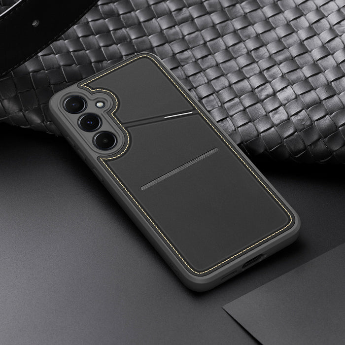 Dux Ducis Rafi II Case for Samsung Galaxy S25+ with Stand and Wallet - Black
