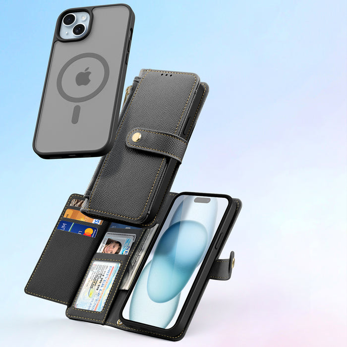 Dux Ducis Lawa Leather Case for iPhone 15 - Black
