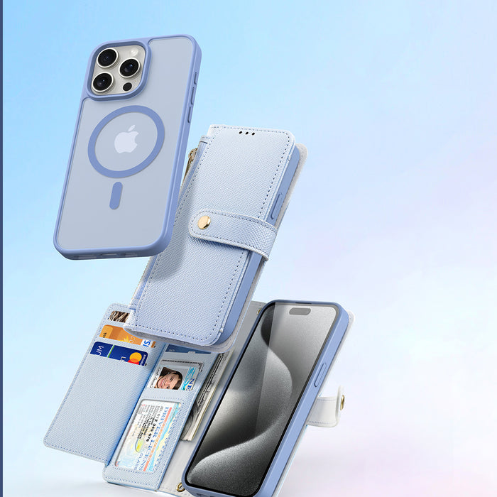 Dux Ducis Lawa Leather Case for iPhone 15 Pro - Blue
