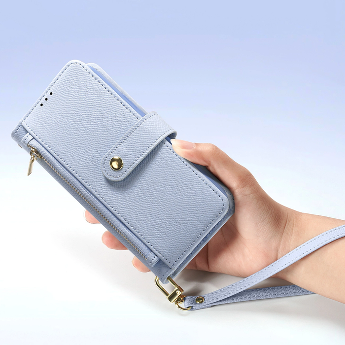 Dux Ducis Lawa Leather Case for iPhone 15 Pro Max - Blue