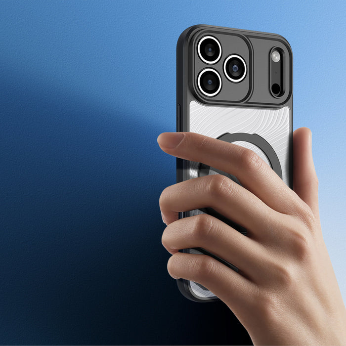 Dux Ducis Aimo Mag Case with Magnetic Ring and Stand for iPhone 17 Pro Max - Black