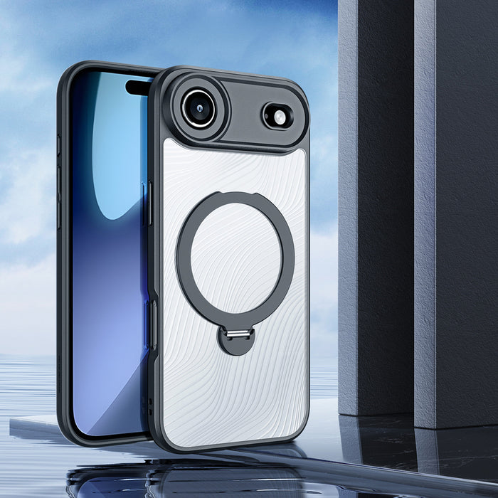 Dux Ducis Aimo Mag Case with Magnetic Ring and Stand for iPhone 17 Air – Black
