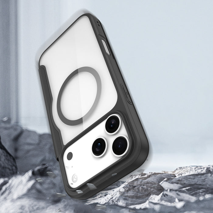 Dux Ducis Skin X Pro Case for iPhone 17 Pro Max with Wallet, MagSafe Compatible - Black