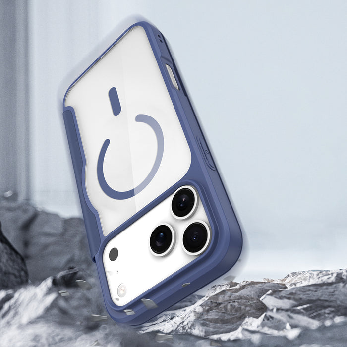 Dux Ducis Skin X Pro iPhone 17 Pro Case with Wallet, MagSafe Compatible - Blue