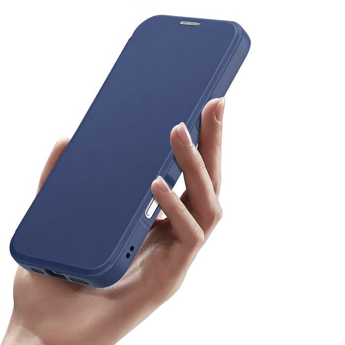 Dux Ducis Skin X Pro iPhone 17 Pro Case with Wallet, MagSafe Compatible - Blue