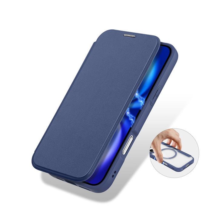 Dux Ducis Skin X Pro iPhone 17 Air Case with MagSafe and Wallet - Blue