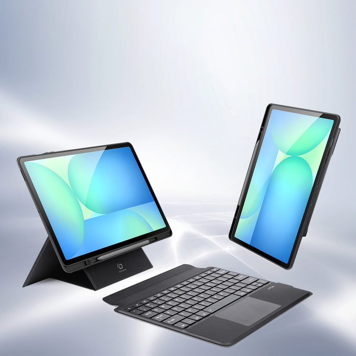 Dux Ducis (DK series) Keyboard Case for Samsung Tab S10 FE+ (Plus) with Backlight - Black