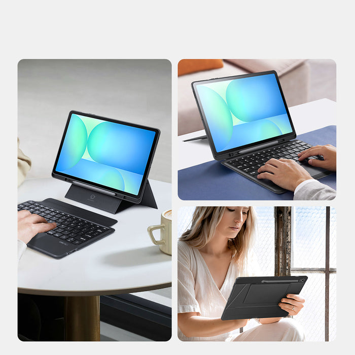 Dux Ducis (DK series) Keyboard Case for Samsung Tab S10 FE+ (Plus) - Black