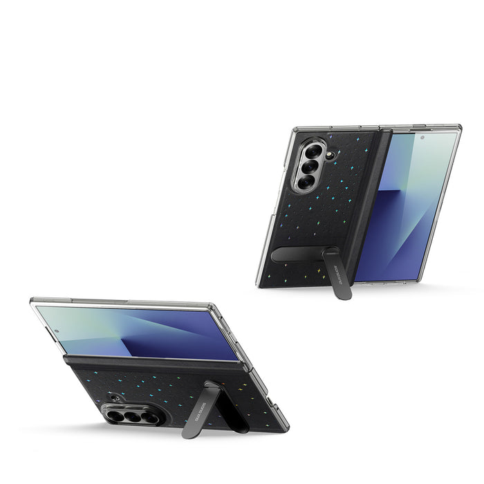 Dux Ducis Stex Case for Samsung Galaxy Z Fold 7 with 360° Stand - Black