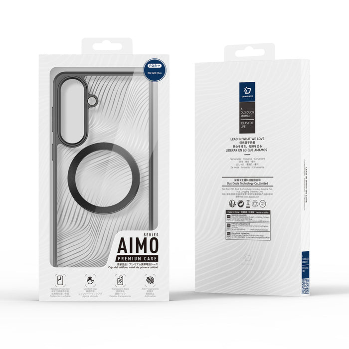 Dux Ducis Aimo Mag Case for Samsung S26 Plus Compatible with MagSafe - Black