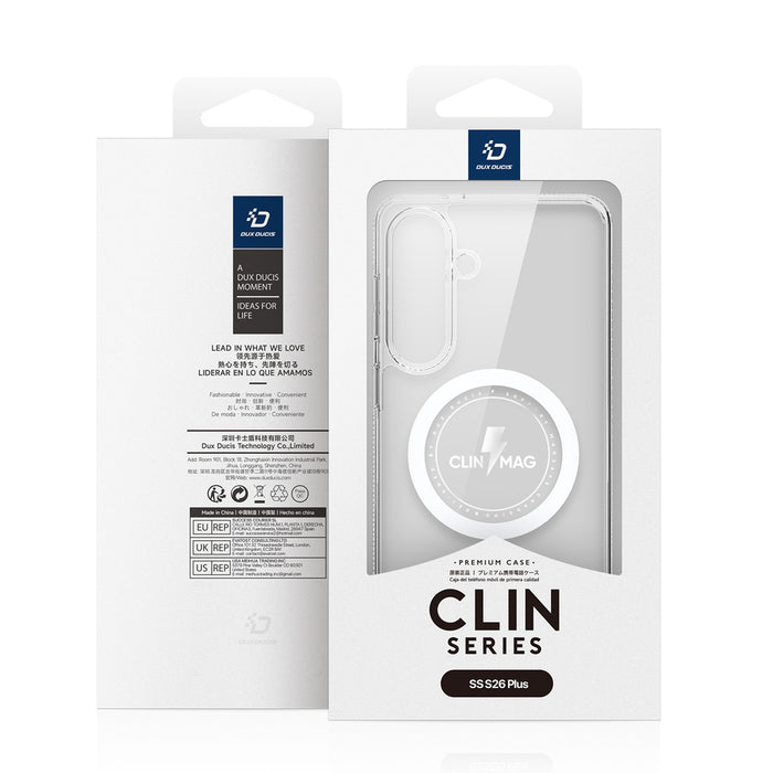 Dux Ducis Clin Mag Case Compatible with MagSafe for Samsung S26 Plus - Transparent