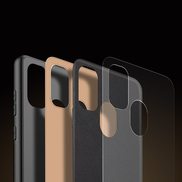 Dux Ducis Yolo elegant case made of soft TPU and PU leather for Samsung Galaxy M30s black