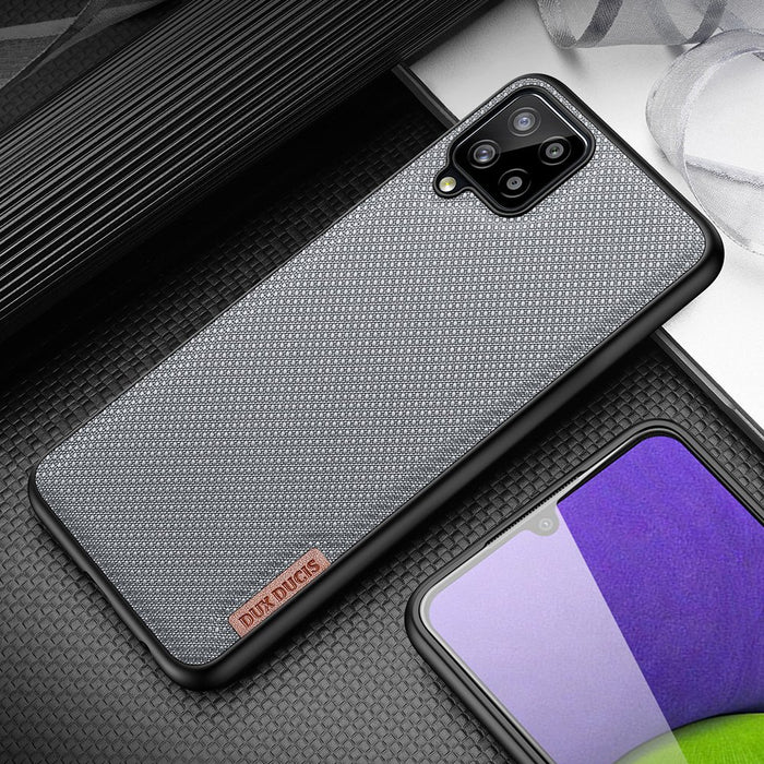 Dux Ducis Fino case covered with nylon material for Samsung Galaxy A22 4G black