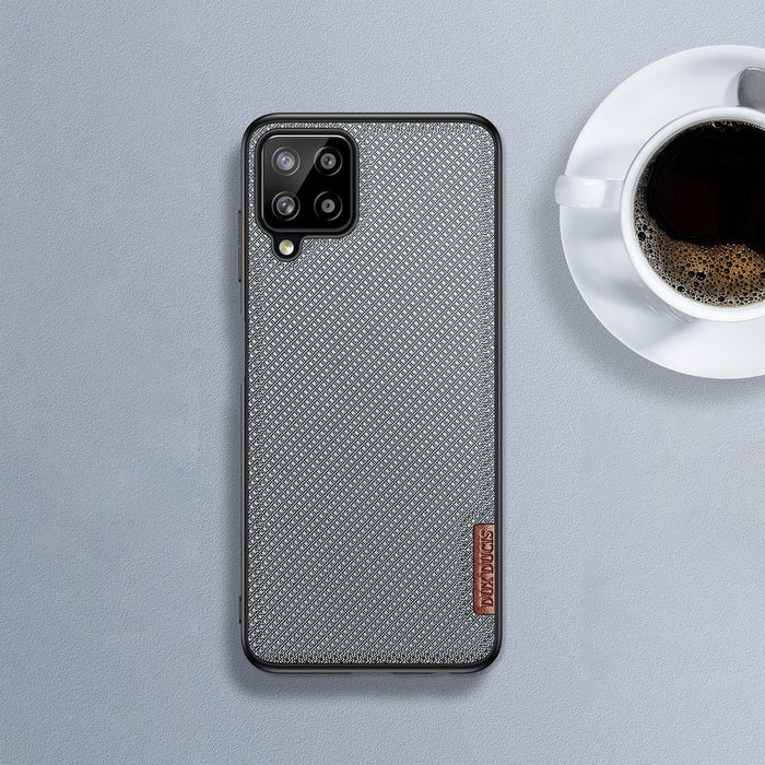 Dux Ducis Fino case covered with nylon material for Samsung Galaxy A22 4G black