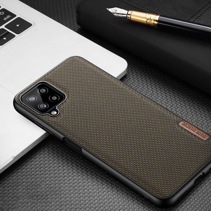 Dux Ducis Fino case covered with nylon material for Samsung Galaxy A22 4G black