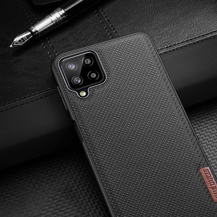 Dux Ducis Fino case covered with nylon material for Samsung Galaxy A22 4G green