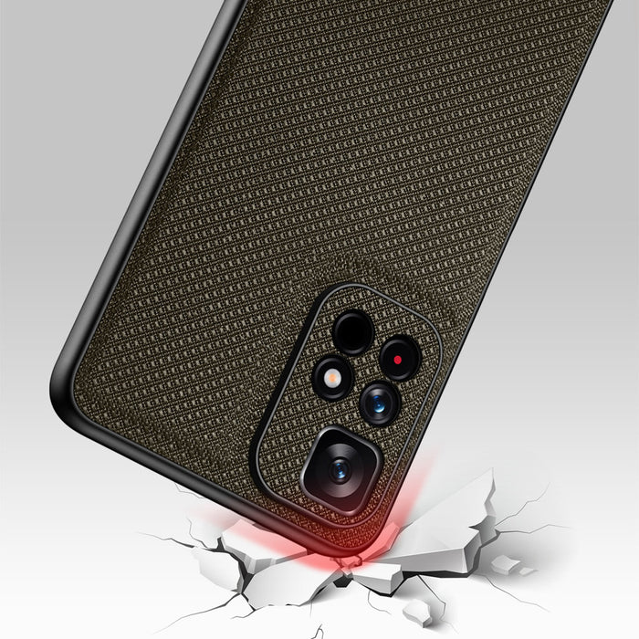 Dux Ducis Fino case cover covered with nylon material Poco M4 Pro 5G green