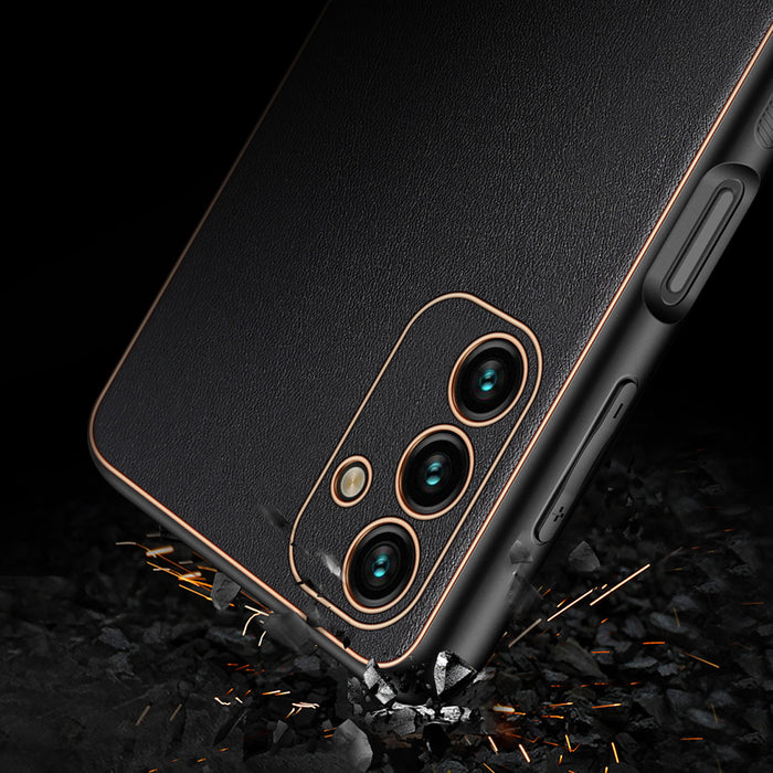 Dux Ducis Yolo elegant cover made of ecological leather for Samsung Galaxy A13 5G black