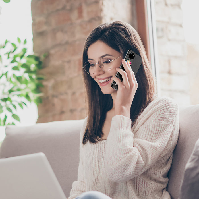 Dux Ducis Fino case is made of nylon material Huawei P50 Pocket black