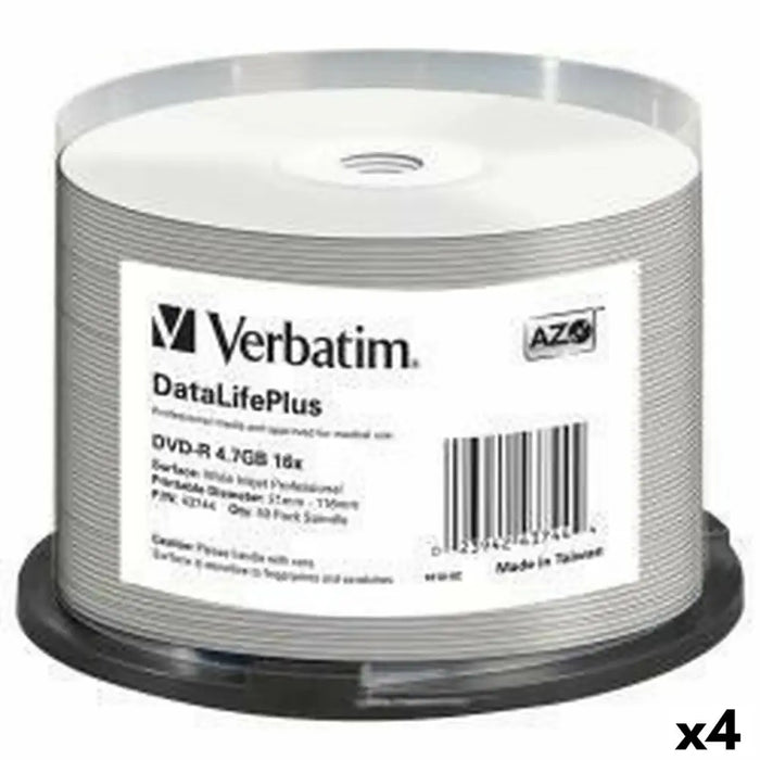 DVD-R Verbatim DATALIFE PLUS 4,7 GB 16x 50 Pieces (4 Units) - Електроника Телевизори<<<Компютри|
