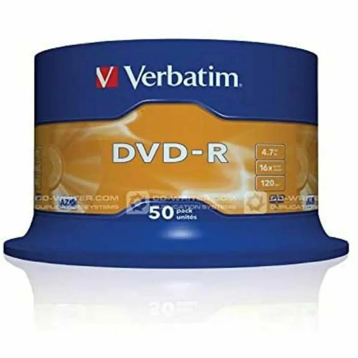 DVD-R Verbatim DVD-R Matt Silver 16x Silver (50 Units) - Електроника Периферни и резервни части<<<Компютри|