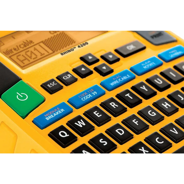 DYMO Rhino 4200 label printer Thermal transfer Wireless QWERTY - Label PrintersPER-DRE<<<Input / Output