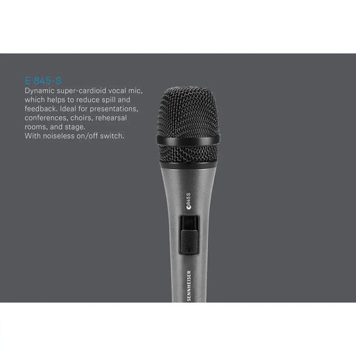 Dynamic microphone Sennheiser E845-S Black Graphite - Микрофони и слушалки<<<Електроника Периферни и резервни