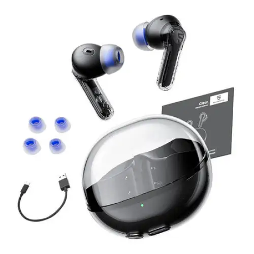 Earphones Soundpeats Clear (black) - TWS<<<Wireless<<<Headphones<<<Audio<<<InnproXML