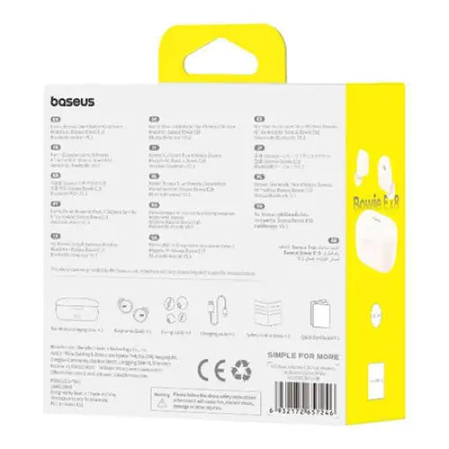 Earphones TWS Baseus Bowie E18 (white) - TWS<<<Wireless<<<Headphones<<<Audio<<<InnproXML&&&Headphones