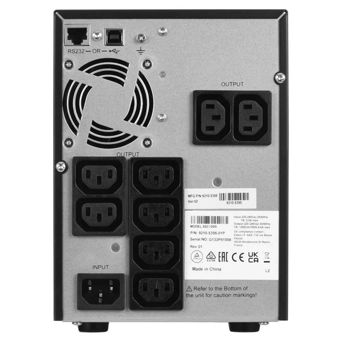 Eaton 5SC1000i uninterruptible power supply (UPS) 1 kVA 700 W 8 AC outlet(s) - Line Interactive Towers<<<Непрекъсваемо
