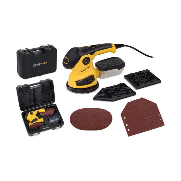 ECCENTER GRINDER 3B1 POWER PLUS POWX0485 125 mm 260 W SUITCASE - Ексцентършлайф<<<Шлайф машини<<<Инструменти и