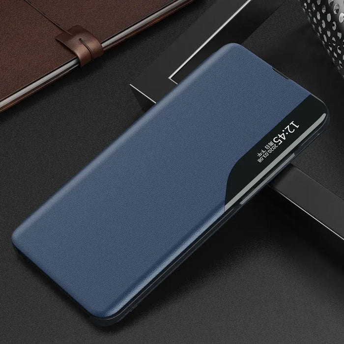 Eco Leather View Case Cover for Xiaomi Redmi Note 12 Pro / Poco X5 Pro 5G with Flip Stand Black - Cell phone cases
