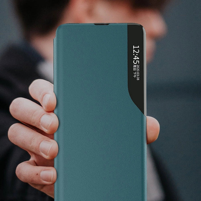 Eco Leather View Case elegant bookcase type case with kickstand for Samsung Galaxy A02s EU blue - Cell phone cases
