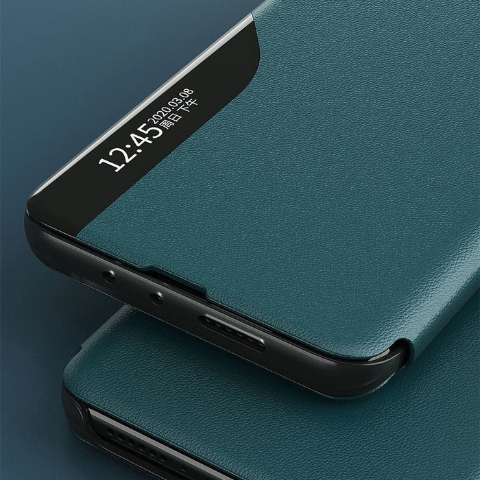 Eco Leather View Case elegant bookcase type case with kickstand for Samsung Galaxy A02s EU blue - Cell phone cases