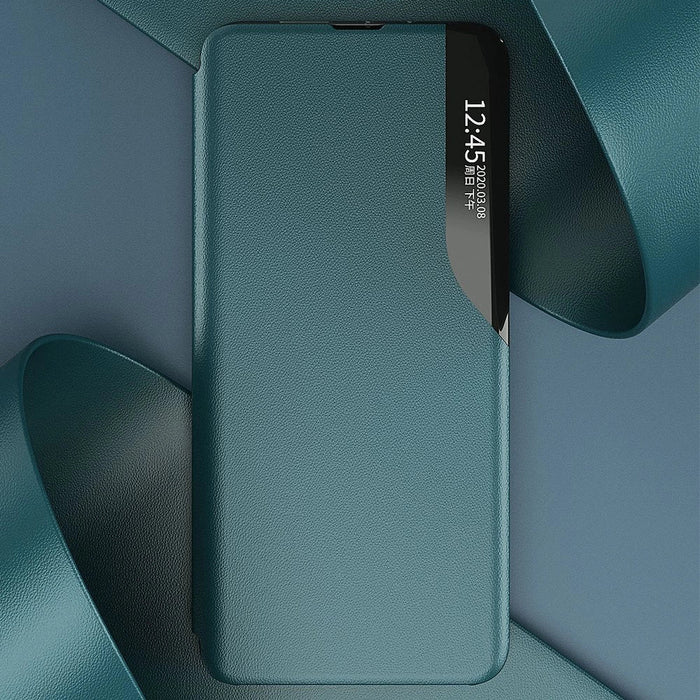Eco Leather View Case elegant bookcase type case with kickstand for Samsung Galaxy A02s EU blue - Cell phone cases