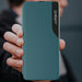 Eco Leather View Case elegant bookcase type case with kickstand for Samsung Galaxy A22 4G black - Cell phone cases