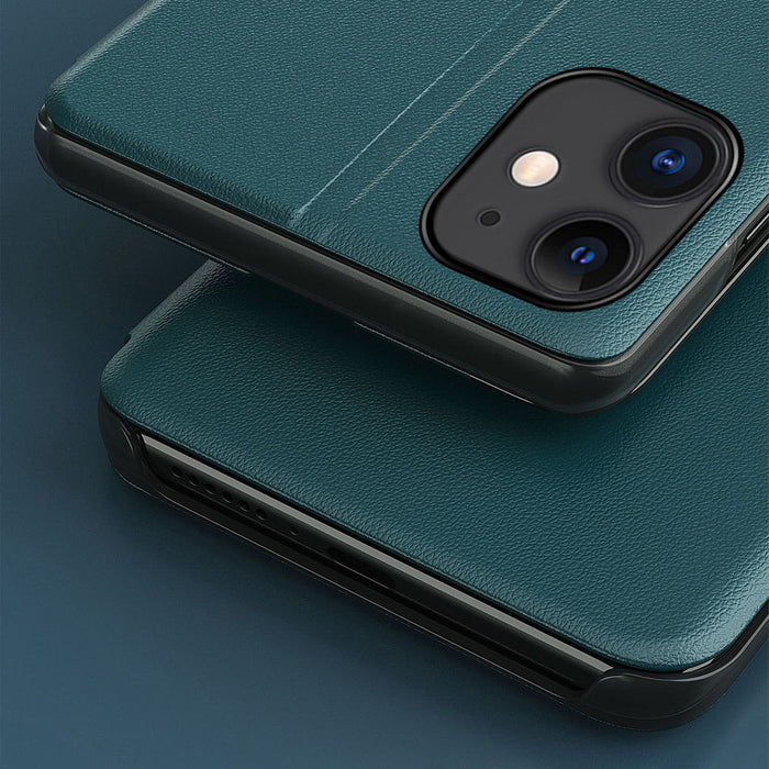 Eco Leather View Case elegant bookcase type case with kickstand for iPhone 13 mini black - Cell phone cases