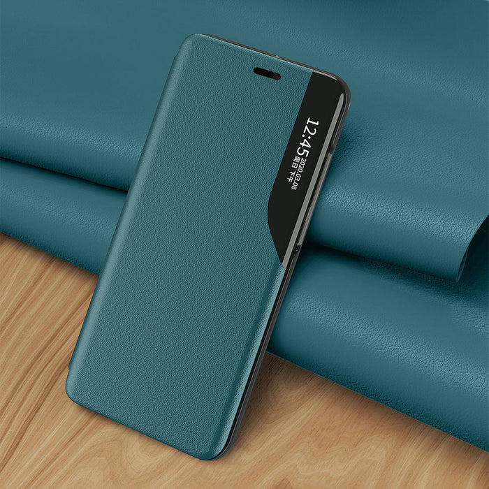 Eco Leather View Case elegant bookcase type case with kickstand for iPhone 13 mini black - Cell phone cases