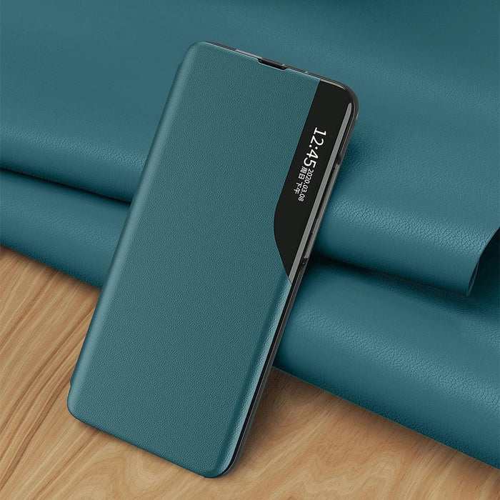 Eco Leather View Case elegant bookcase type case with kickstand for Xiaomi Poco M3 / Xiaomi Redmi 9T black - Cell phone