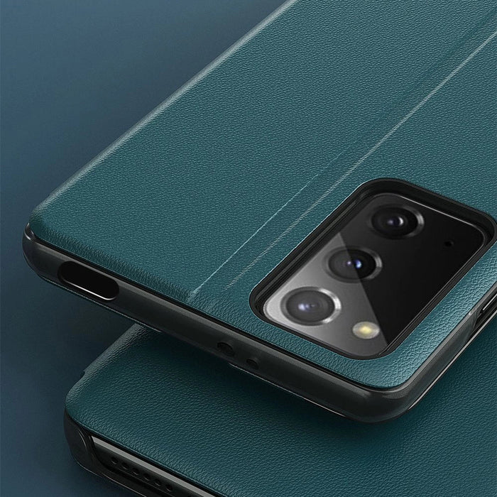 Eco Leather View Case elegant bookcase type case with kickstand for Xiaomi Poco M3 / Xiaomi Redmi 9T black - Cell phone