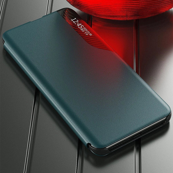 Eco Leather View Case elegant bookcase type case with kickstand for Xiaomi Poco M3 / Xiaomi Redmi 9T black - Cell phone