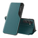 Eco Leather View Case elegant case with flap and stand function for Samsung Galaxy A56 - green - Cell phone cases