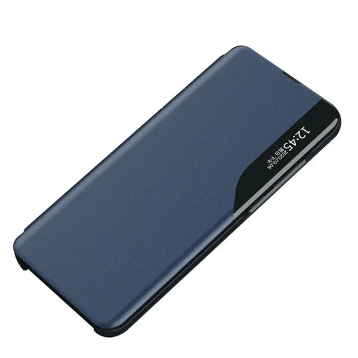 Eco Leather View Case for Samsung Galaxy A16 / A16 5G with Flip and Stand - Blue - Cell phone cases