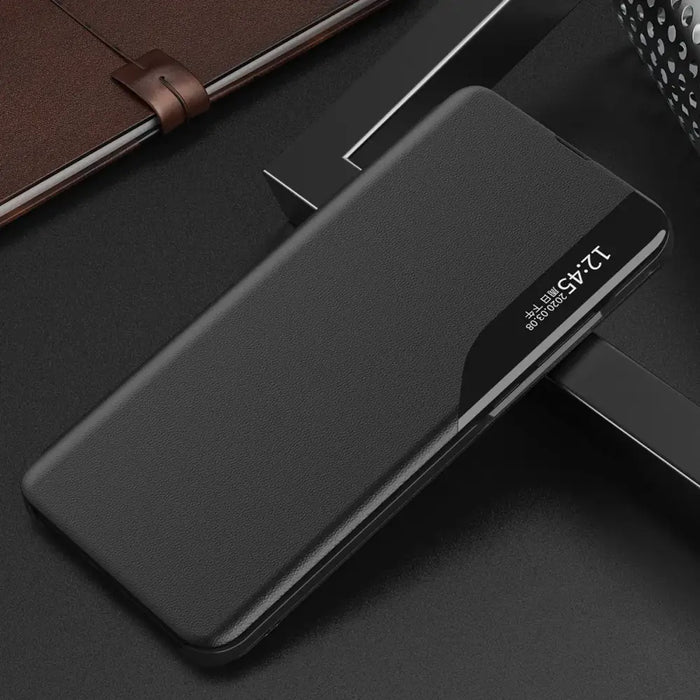Eco Leather View Case case for Samsung Galaxy S23 with a flip stand black - Cell phone cases and covers<<<HurtelXML