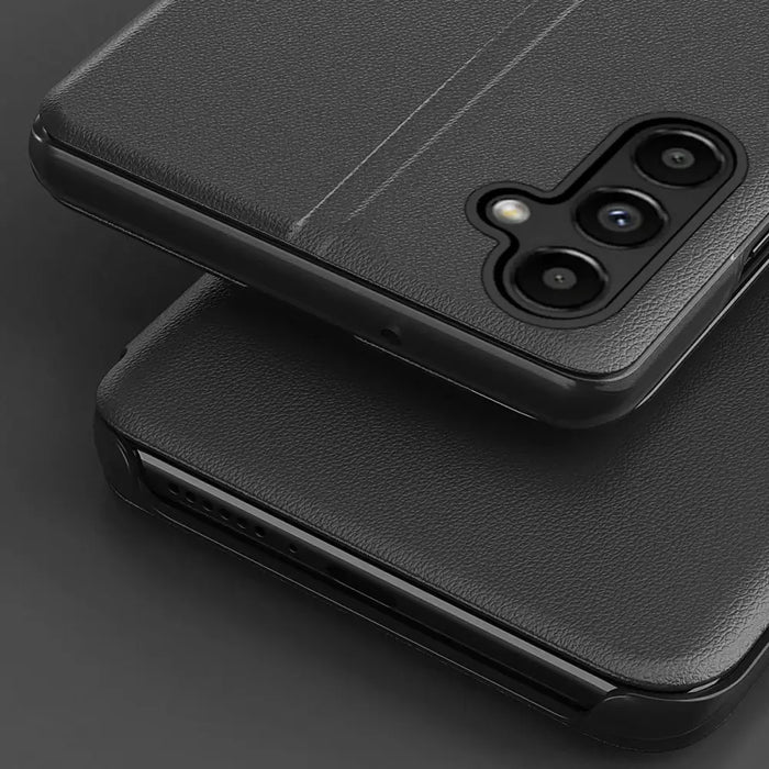 Eco Leather View Case case for Samsung Galaxy S23 with a flip stand black - Cell phone cases and covers<<<HurtelXML