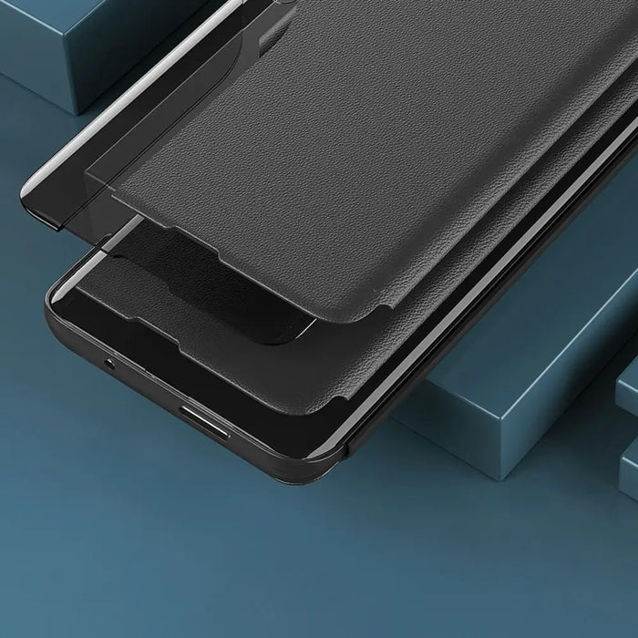 Eco Leather View Case case for Samsung Galaxy S23 with a flip stand black - Cell phone cases and covers<<<HurtelXML