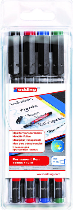 EDDING FINE WRITING MARKER 4 COLORS
