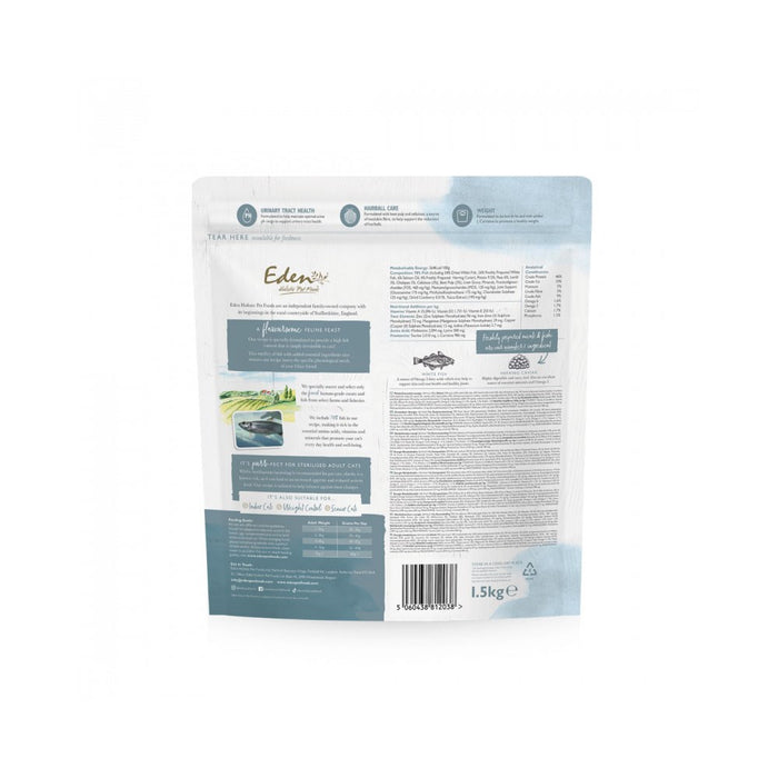 EDEN White Fish with Herring Caviar - dry cat food - 1.5 kg