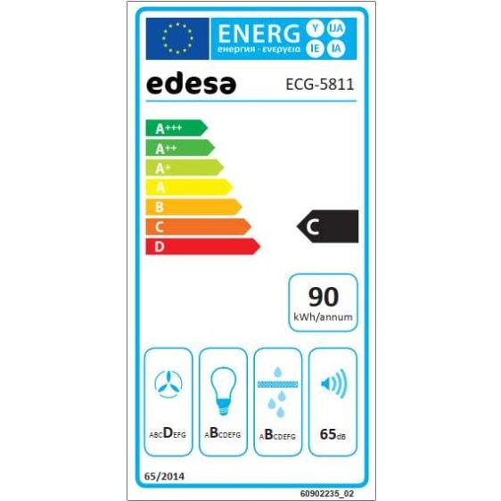 Built-in hood Edesa ECG-5811BK