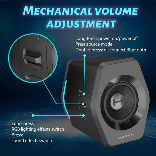 Edifier Speakers G2000 Black - Компютърни колони<<<Мултимедия<<<MediaTrade&&&Gaming Компютърни тонколони<<<PC Gaming